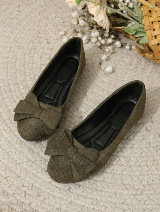 Damen Orthopädische Flache Schuhe mit Fliege - Norvielle