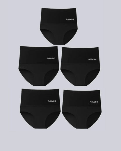 Hohe Taille Damen Slips 5er Pack Bauch-Kontrolle Shapewear