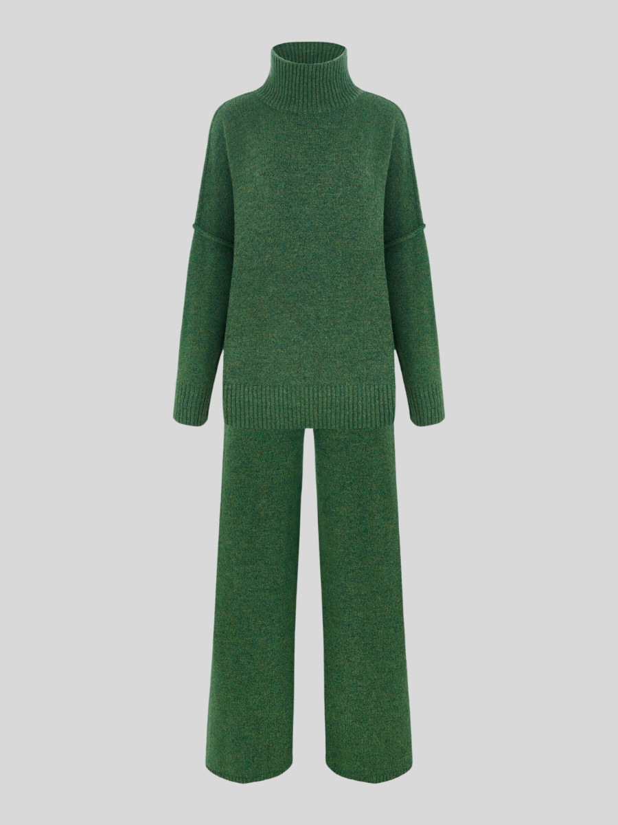 Damen Oversize Strickpullover Lounge-Set Gemütlich