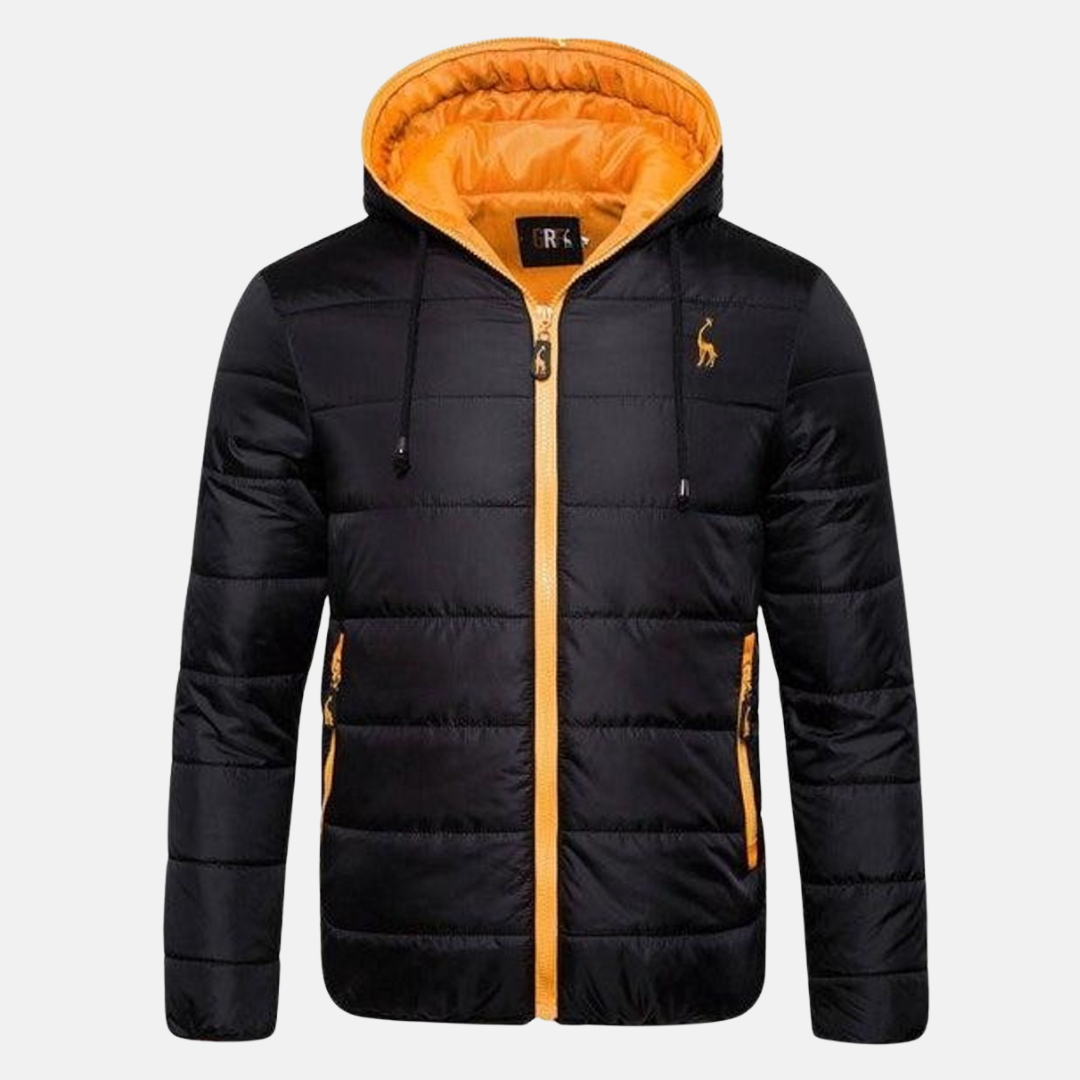 Steppdaunenjacke Damen Normale Passform Mit Kapuze Wasserabweisend