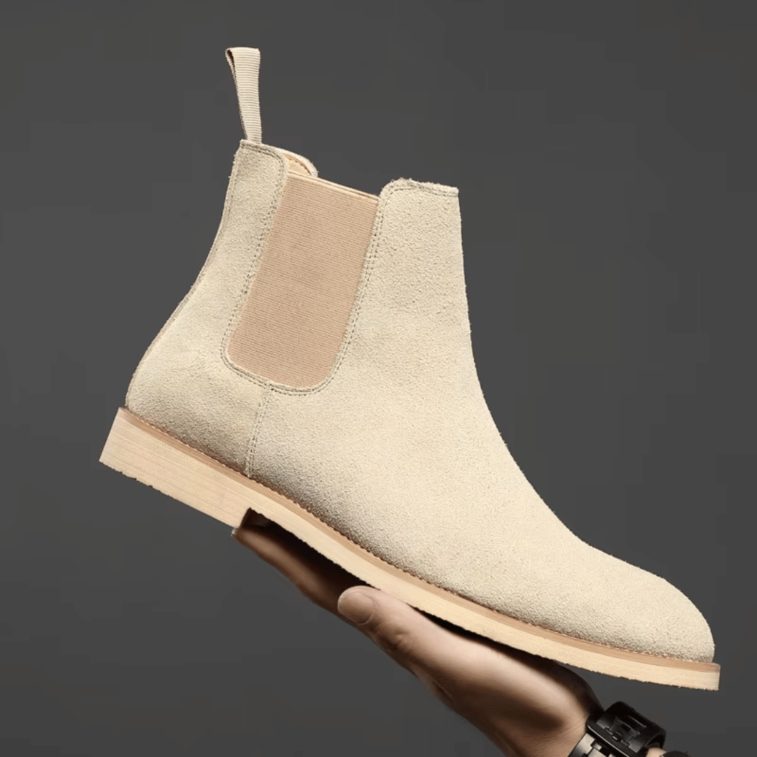 Herren Stiefel Elastische Seiten Kompakter Schaft Schwarz - Norvielle