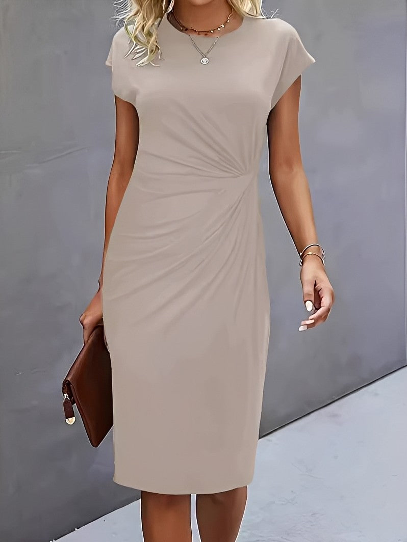 Jacqueline Damen Bodycon-Kleid Gerafft