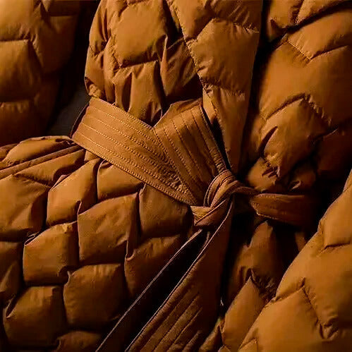 Damen Gürtel für Puffer Mantel Steppgesteppt