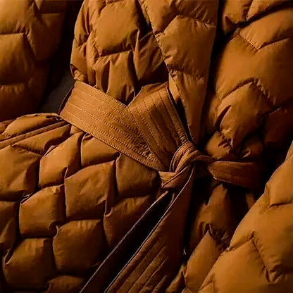 Damen Gürtel für Puffer Mantel Steppgesteppt