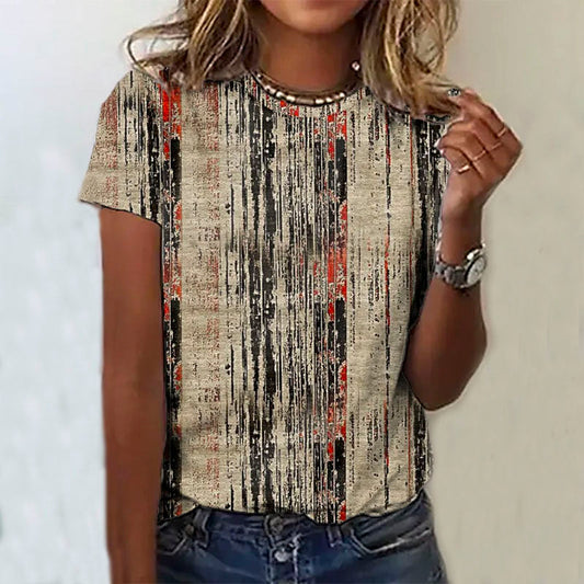 Norvielle Herren Casual T-Shirt BedrucktVintage Look - Norvielle