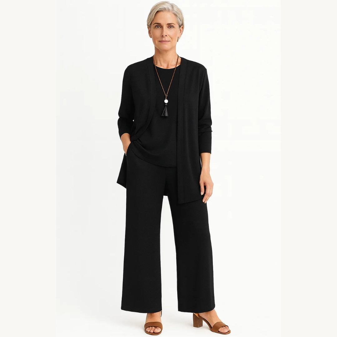 Damen Lounge Set 3-teilig aus Baumwolle