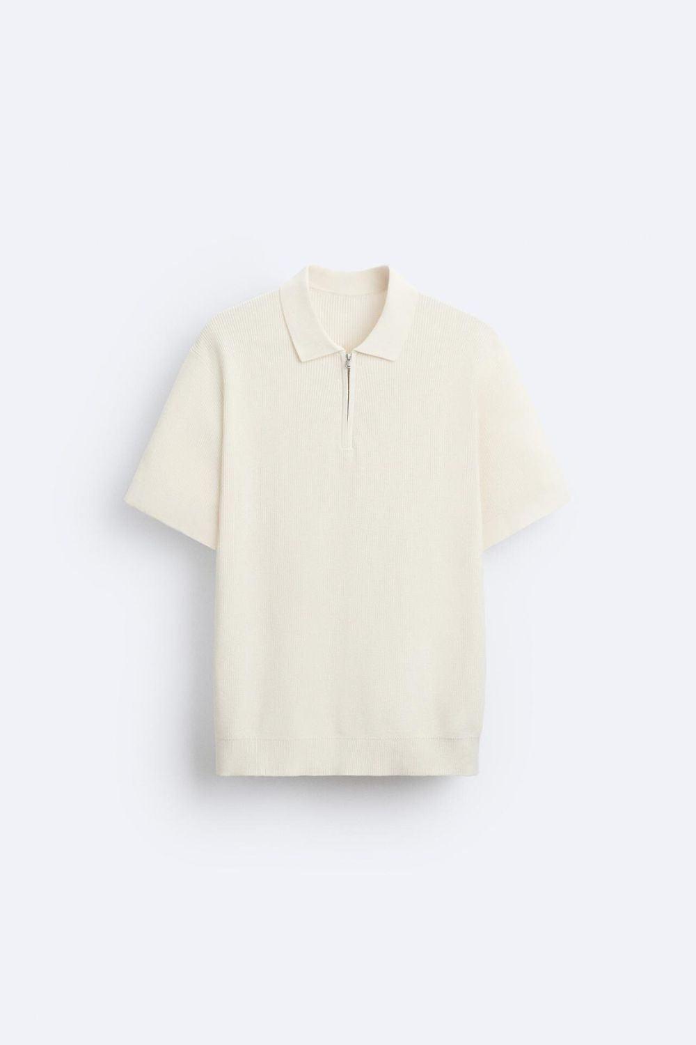 Elegantes Herren Polo Gestrickt Mit Reißverschluss - Norvielle