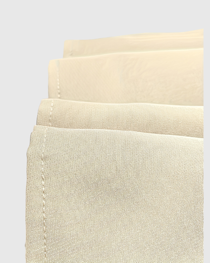 Elegantes Damen Freizeitkleid 3/4-Ärmel Zeitlos Beige