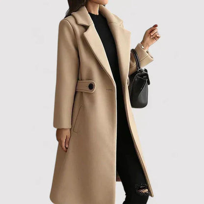 Talia Damen Eleganz Mantel Gürtel