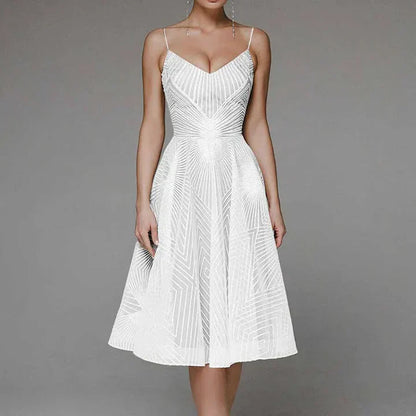 Elegantes Damen A-Linie Cocktailkleid