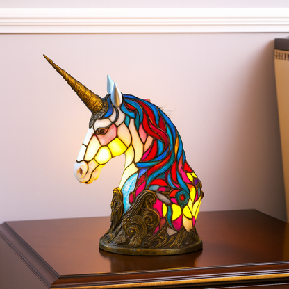 Handgefertigte Herzlampe aus Glas mit weichem Licht