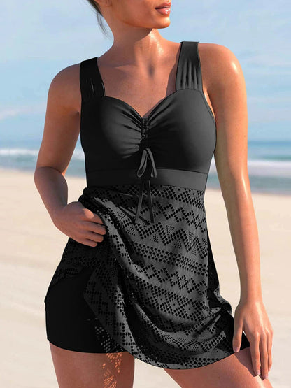 Norvielle Damen Tankini-Set Mit Polsterung
