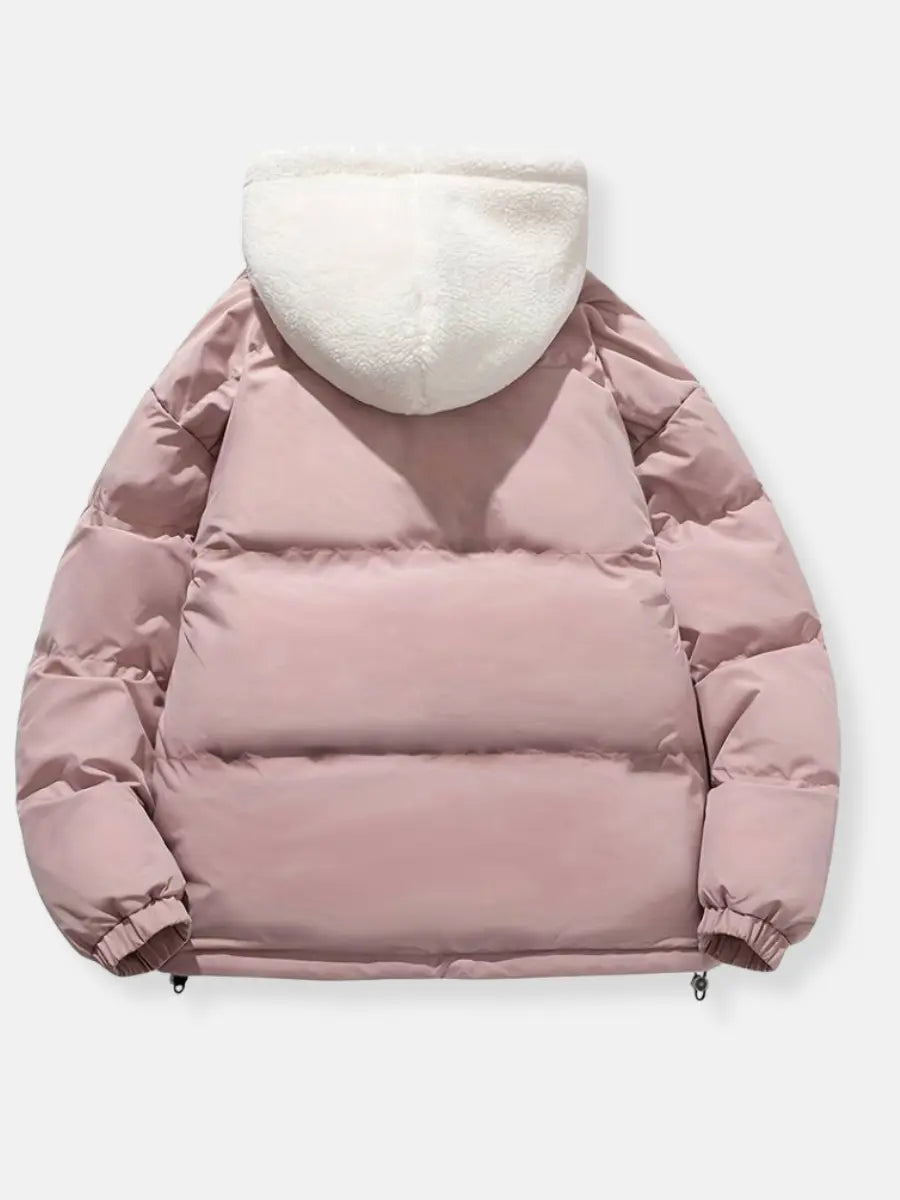 Herren Daunenjacke Reißverschluss Warm