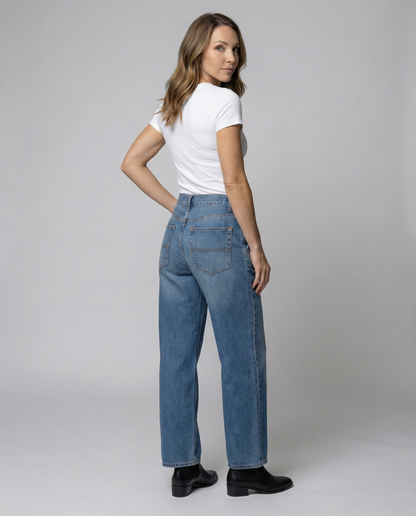 Damen Jeans Bequeme Weite