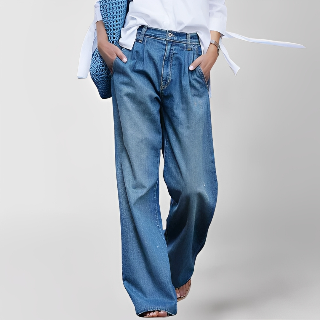 Elzza Damen Hose Leicht Lockere Bein