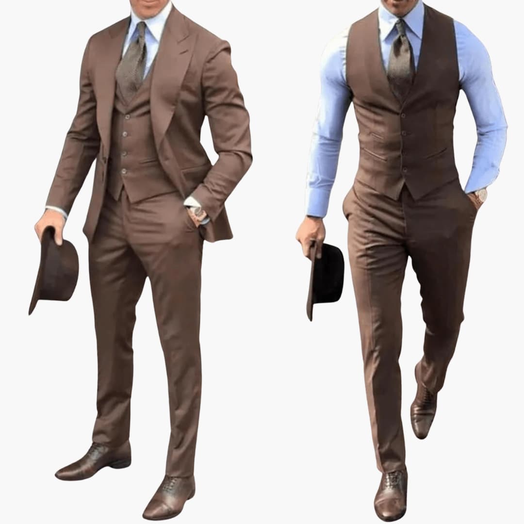 Herren Anzug Dreiteilig Modern - Norvielle