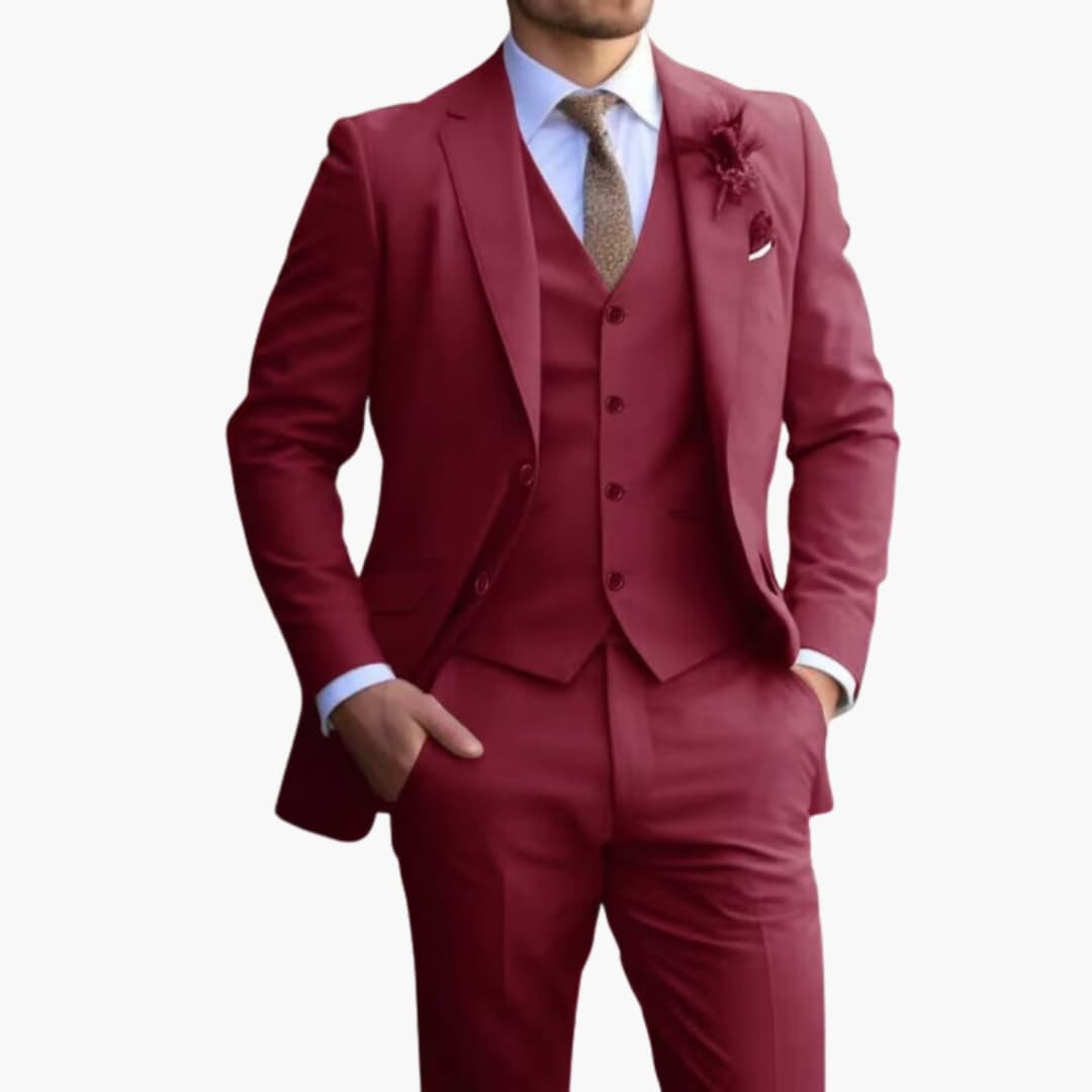 Herren Slimfit Anzug Elegant