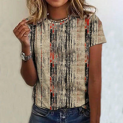 Norvielle Herren Casual T-Shirt BedrucktVintage Look