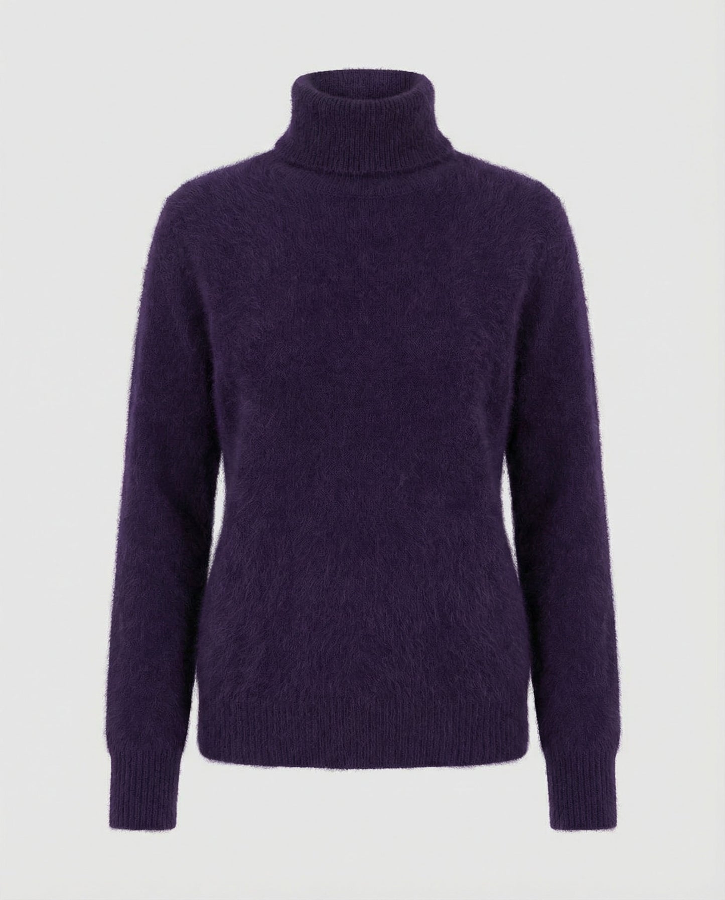 Damen Kaschmir Rollkragenpullover Weich Beige