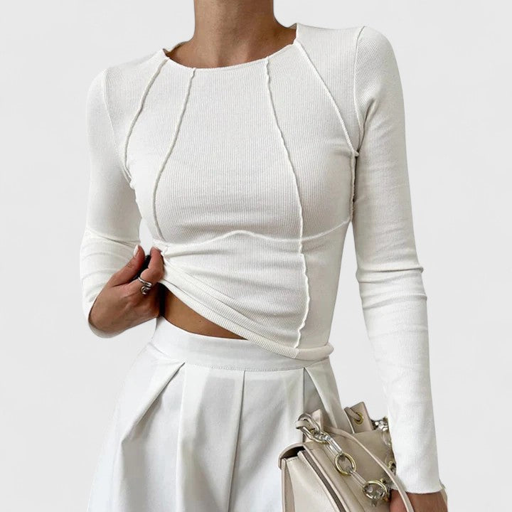 Damen Langarmshirt Eng Anliegend