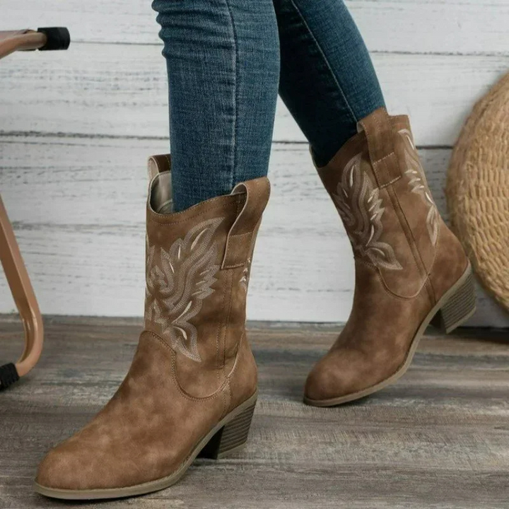 Norvielle Damen Westernstiefel Absatz