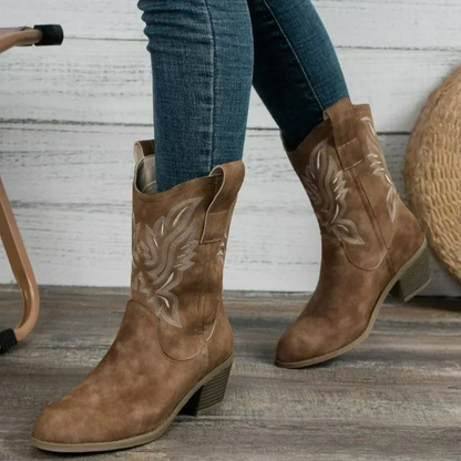 Norvielle Damen Westernstiefel Absatz