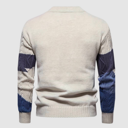 Herren Strickpullover Locker Freizeitpassform