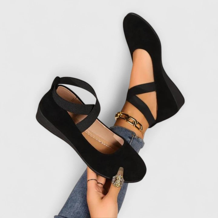 Damen Orthopädische Ballerinas Kreuzriemen - Norvielle