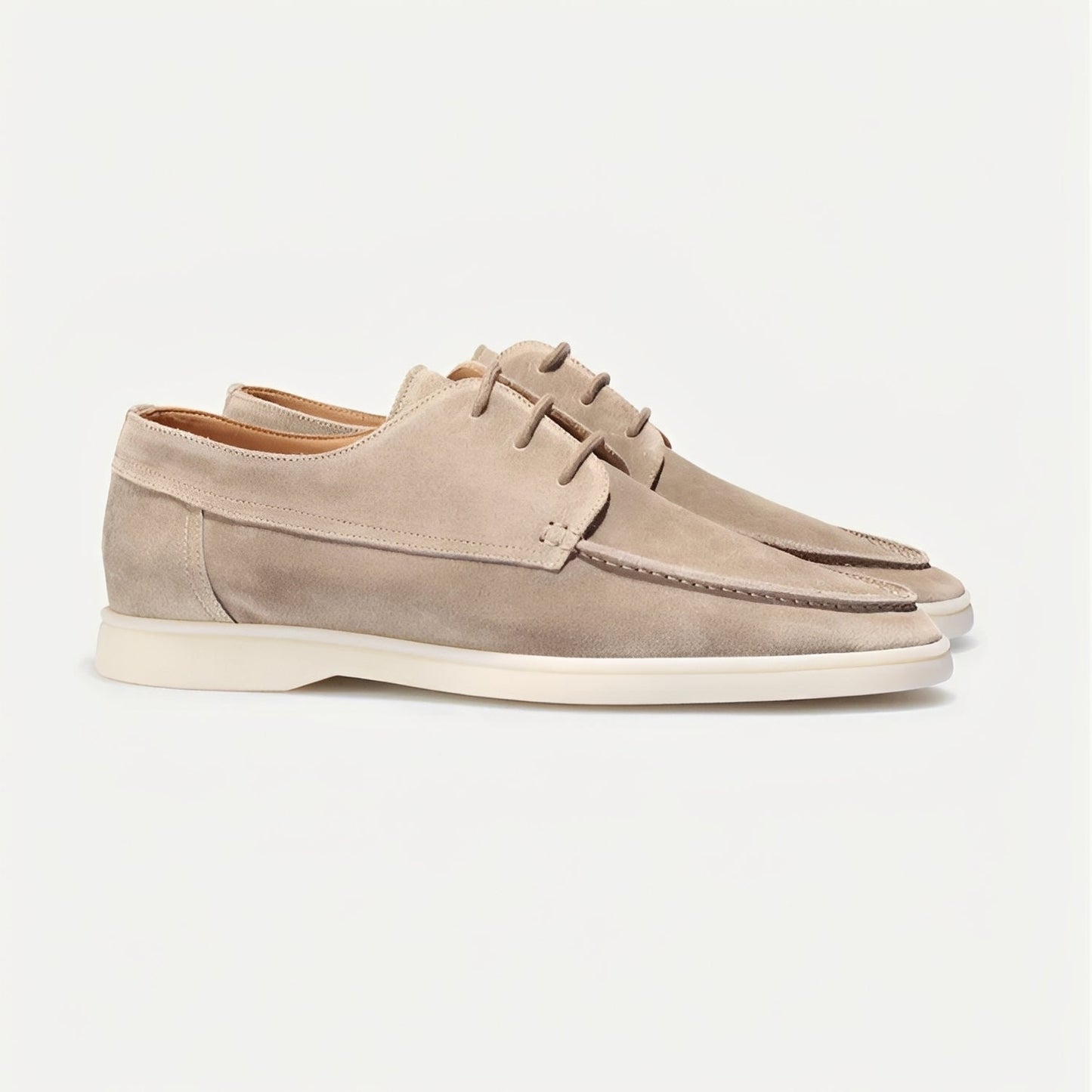 Herren Slipper Wildleder Flach