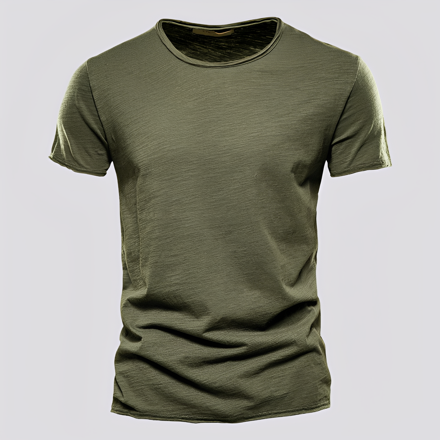 Herren T-Shirt Rundhalsausschnitt Baumwolle Bequem