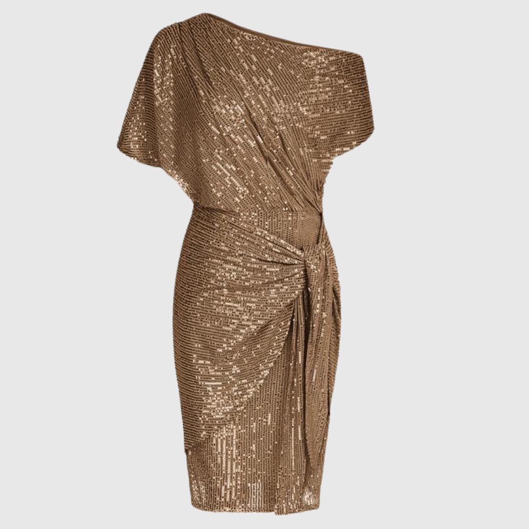 Mitena Damen Bodycon-Kleid Pailletten
