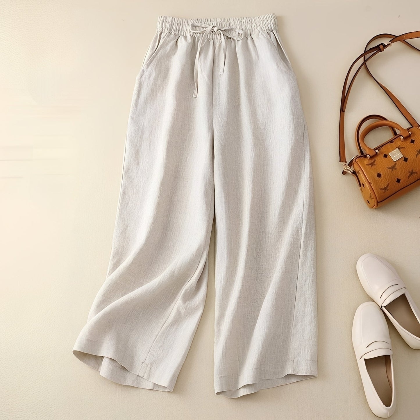 Karie Damen Comfort-Hose Leicht Locker Sitzend