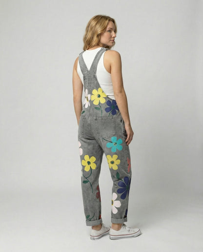 Damen Ärmelloser Denim-Overall