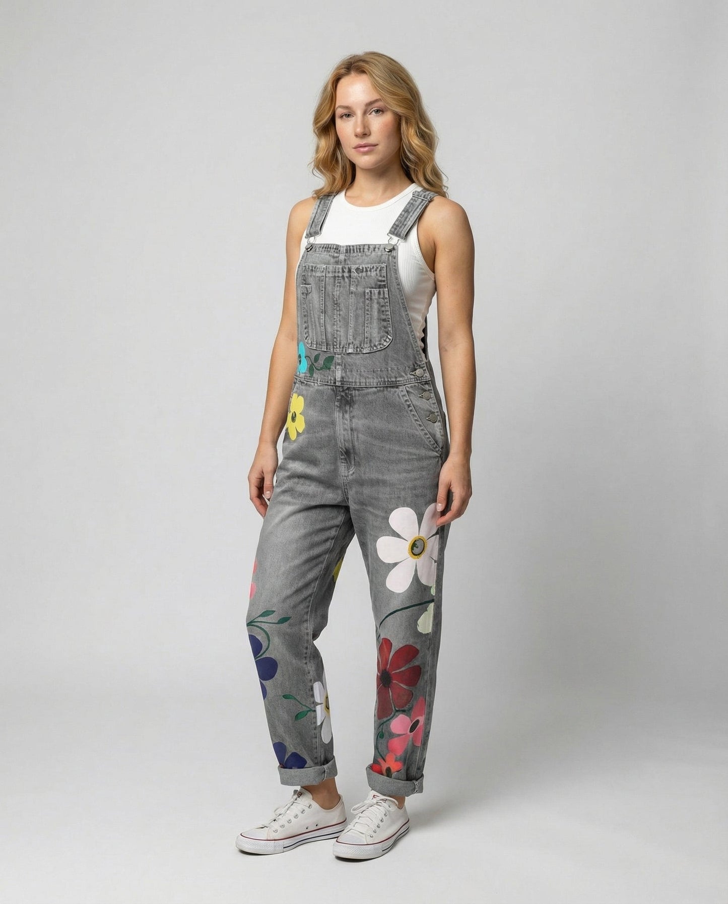 Damen Ärmelloser Denim-Overall - Norvielle
