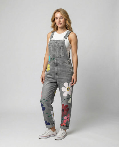 Damen Ärmelloser Denim-Overall - Norvielle