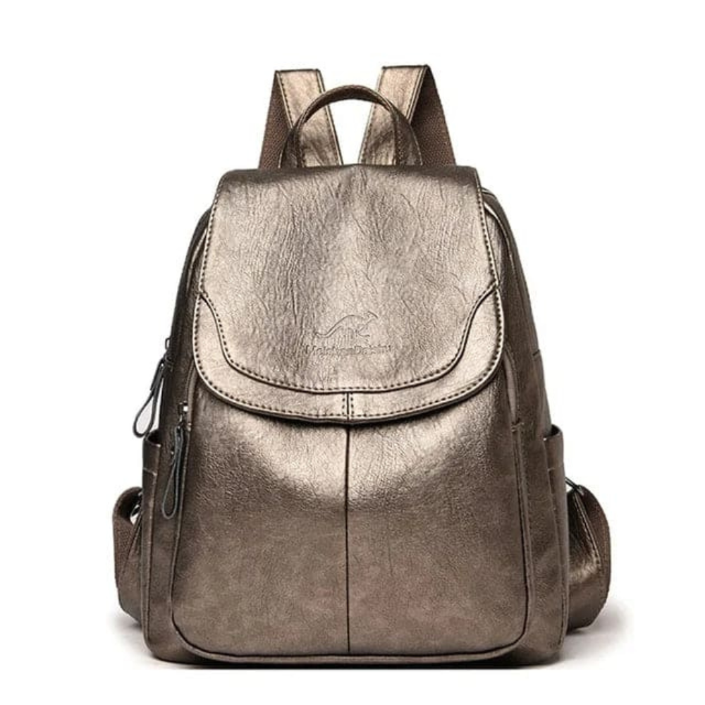 Damen Vintage Rucksack Stilvoll Leder