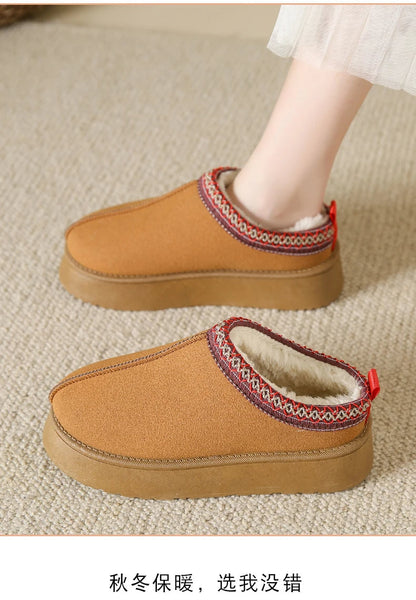 Bequeme Herren Loafers Warm Lederschuhe