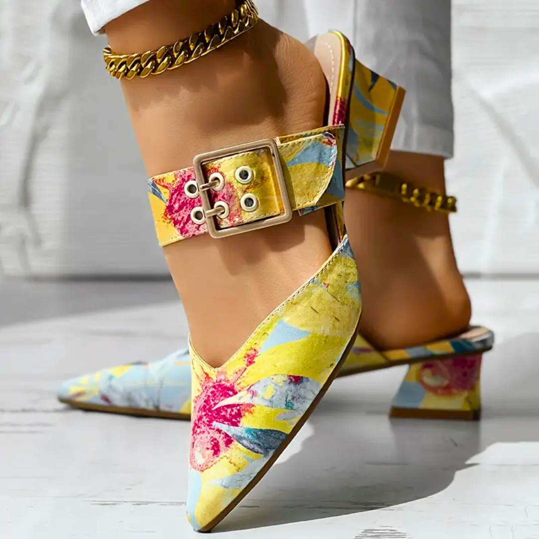 Norvielle Damen High Heels Bunt