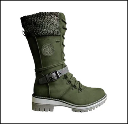 Damen Schnürstiefel Mittlere Schafthöhe Wintertauglich