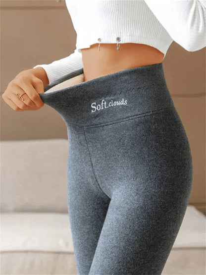 Kuschelige Damen Winterhose Plüsch