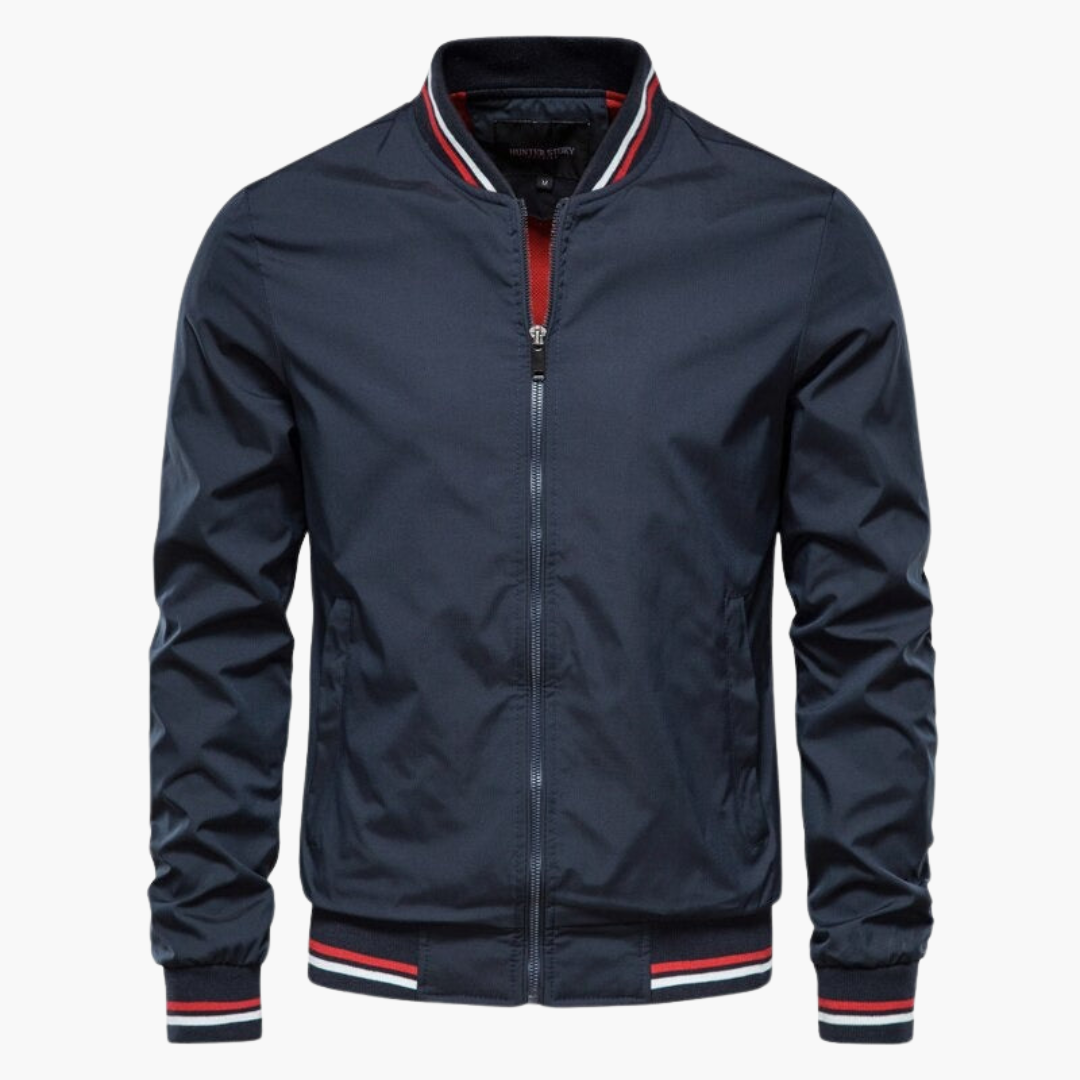 Herren Bomberjacke Reißverschluss Winterjacke