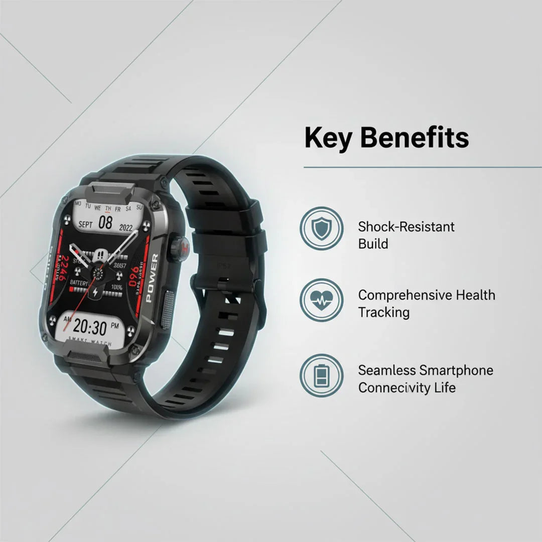 Stoßfeste Smartwatch Gesundheitsüberwachung