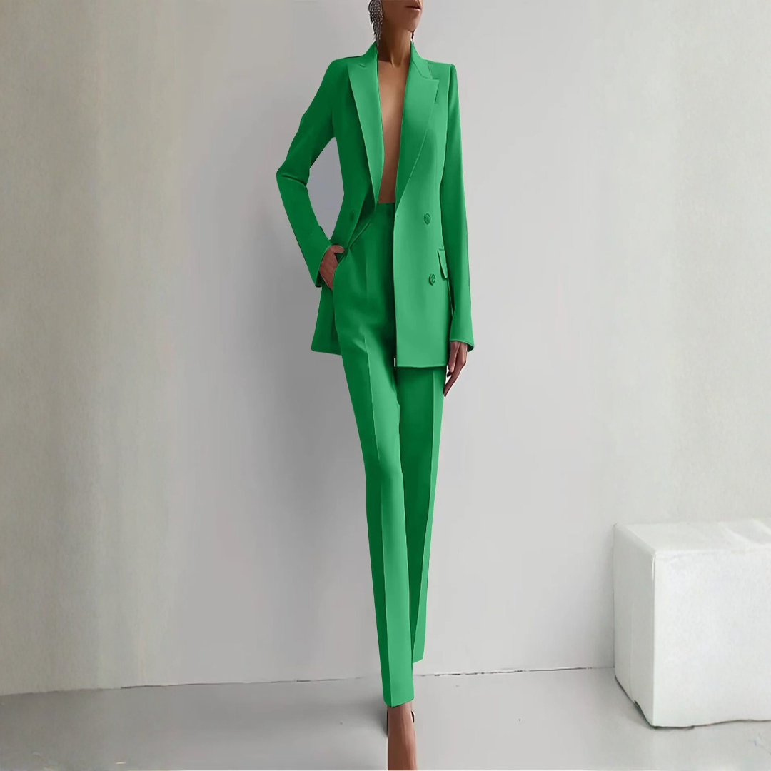 Damen Zweiteiler Blazer Hosen Set