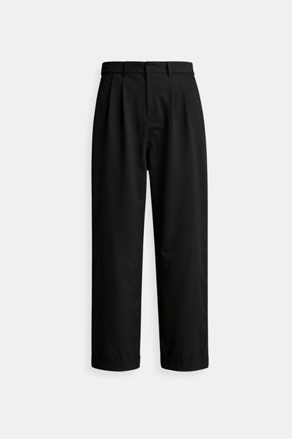 Damen Wide-Leg-Hose Hochtaillierter Bund Kleidhose