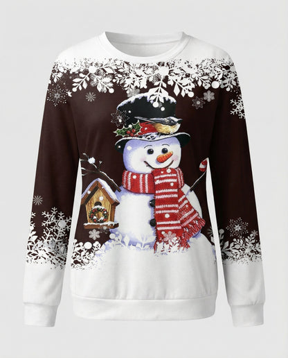 Bunter Schneemann Dekoration