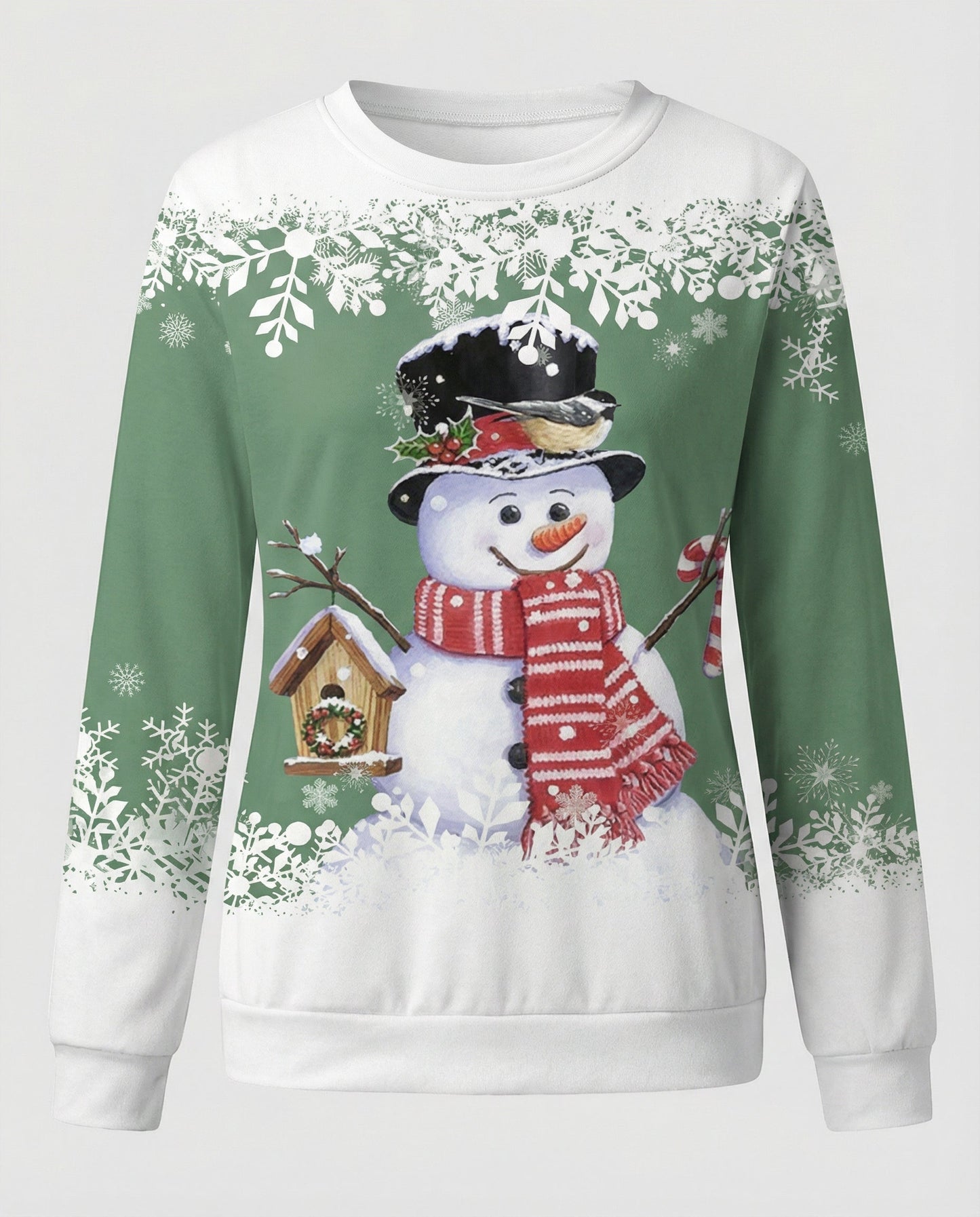 Bunter Schneemann Dekoration