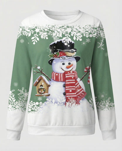 Bunter Schneemann Dekoration