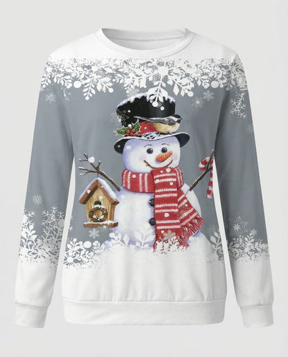 Bunter Schneemann Dekoration