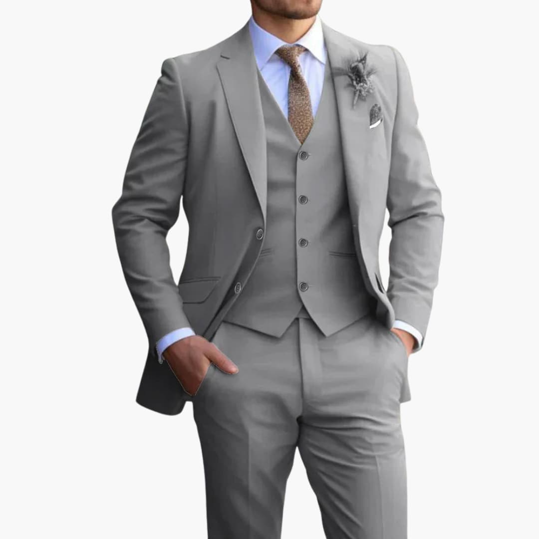 Herren Slimfit Anzug Elegant