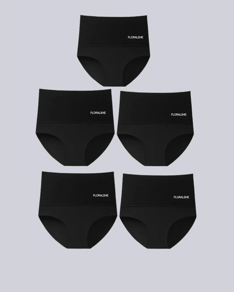 Damen Slips Hoch Taille 5er Pack Bauchkontrolle